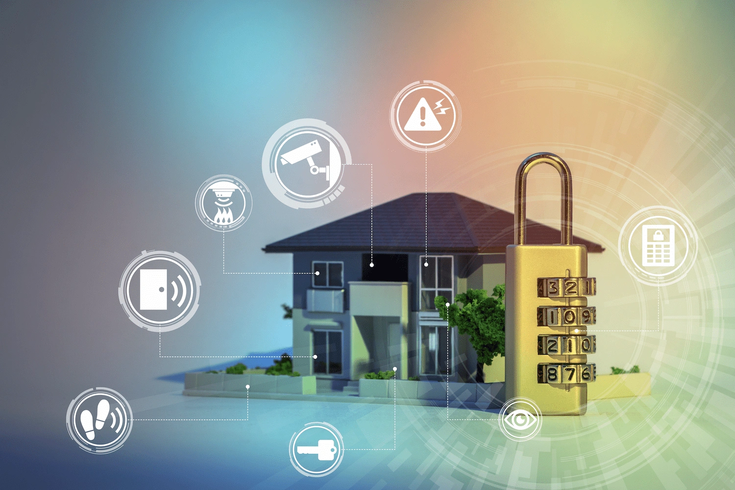Home Security Concept Abstract